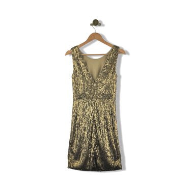 BCBGMAXAZRIA Lucianna Metallic Dress