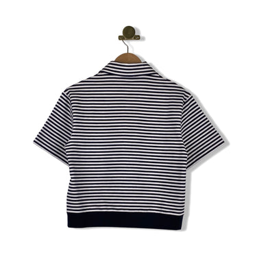 ALIGNE Arlo Lace-Up Striped Top