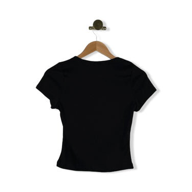 Heartloom Short Sleeve Houndstooth Bow Top
