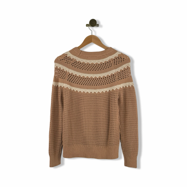 Heartloom Striped Knit Crewneck Sweater
