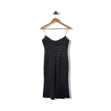 Carmen Marc Valvo Bead Midi Dress