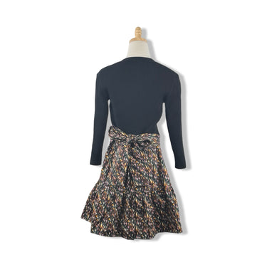 Shoshanna Contrast Tie Belt Dress