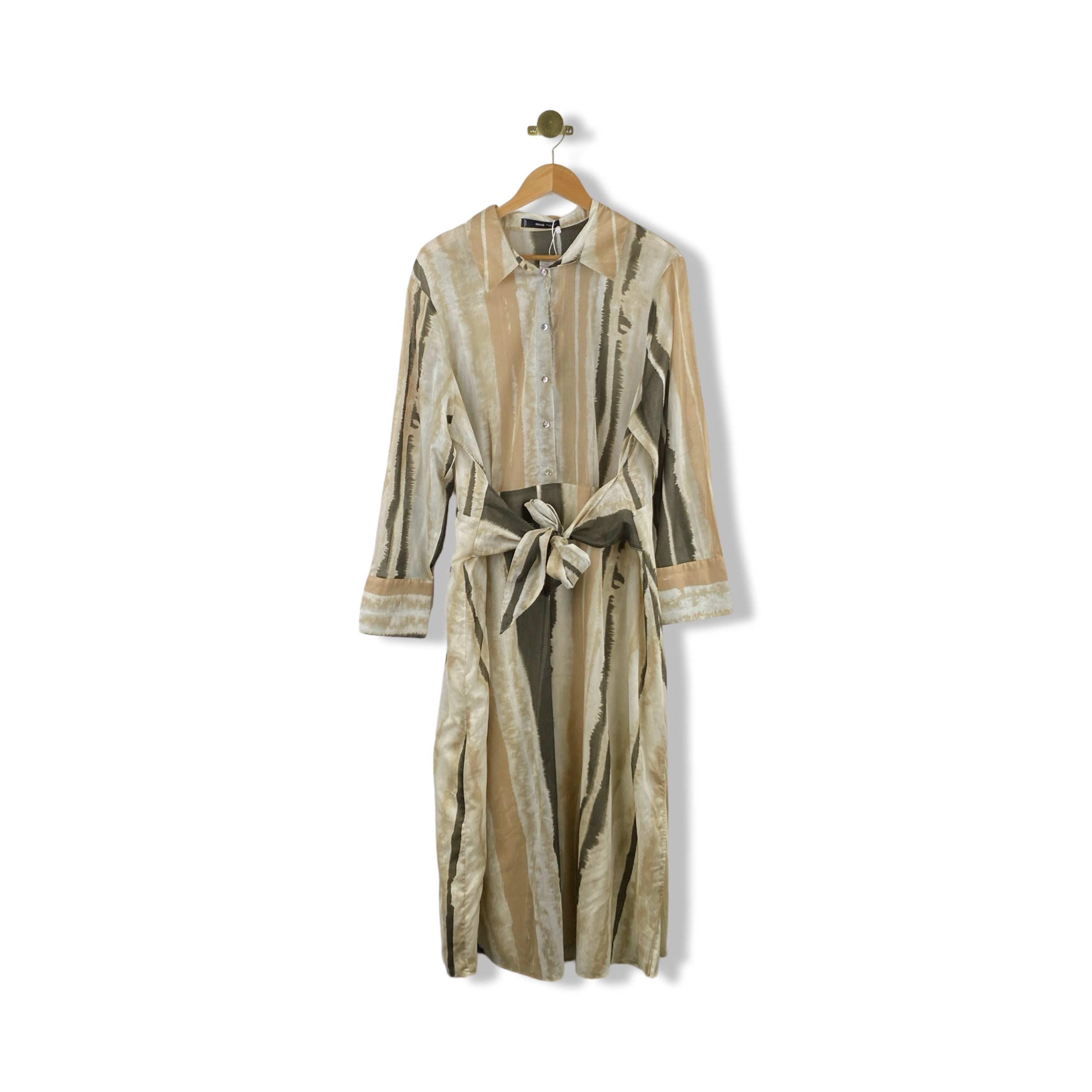Mango Tie Front Shirt Dress – RefindNYC by Housing Works