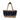 Vintage Beaded Handle Tropical Print Handbag