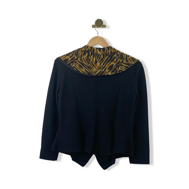 Vintage Maxima Tiger Print Lapel Blazer