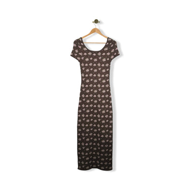 Heartloom Floral Knit Short Sleeve Maxi Dress