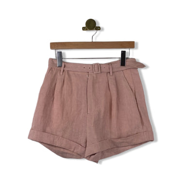 BLANKNYC Belted Linen Shorts