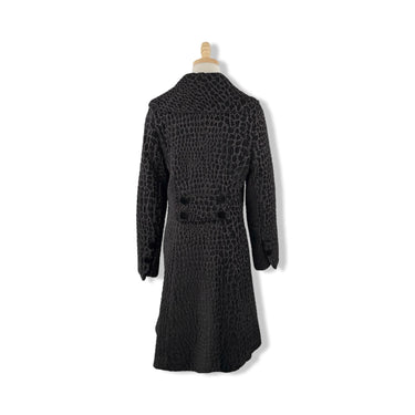 Vintage 3 Sisters Single Button Textured Coat