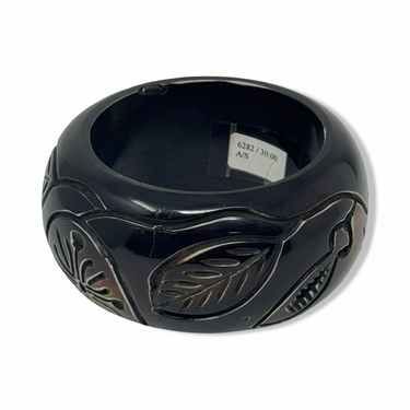 Vintage R.J. Graziano Carved Bangle Bracelet