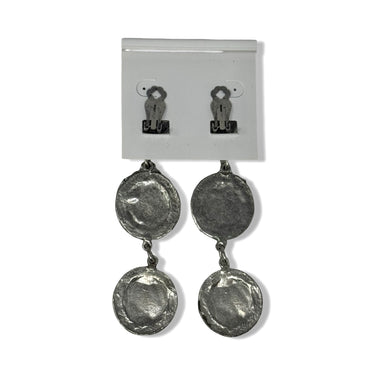 Vintage R.J. Graziano Textured Round Dangle Earring