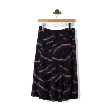 Vintage Zeki Patterned Midi Skirt