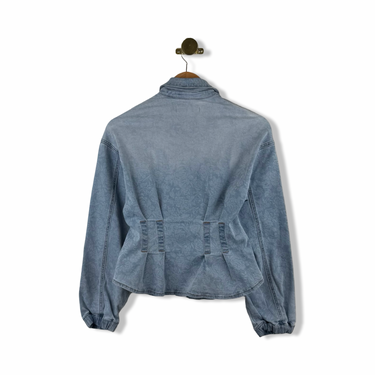 BLANKNYC Printed Floral Denim Shirt