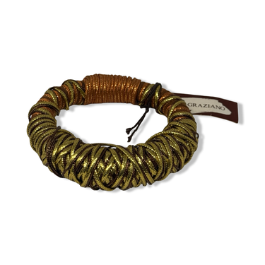 Vintage R.J. Graziano Metallic Rope Wrap Bracelet