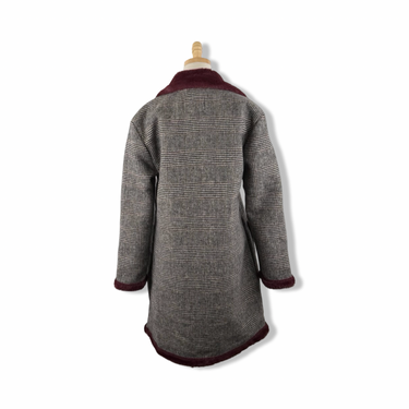 BLANKNYC Plaid Faux Fur Lined Coat