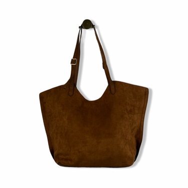 Faux Suede Tote Bag