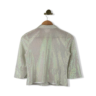 Vintage Amy Byer Glitter Button Down Top