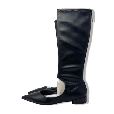 Charles & Keith Robbie Cut-Out Pointed Toe Knee High Boots