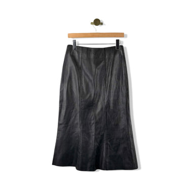 Vintage Jules Leather Midi Skirt