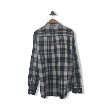 Billy Reid Linen Blend Plaid Shirt