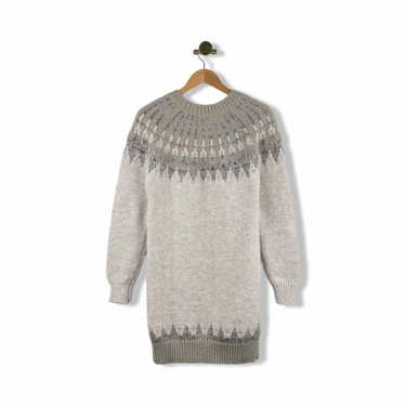 Heartloom Patterned Oversized Sweater Dress