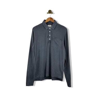 Billy Reid Washed Long Sleeve Pensacola Polo