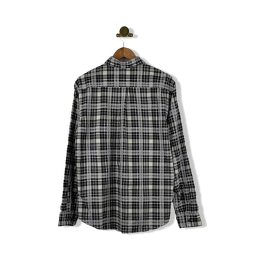 Billy Reid Melange Textural Plaid Tuscumbia Shirt