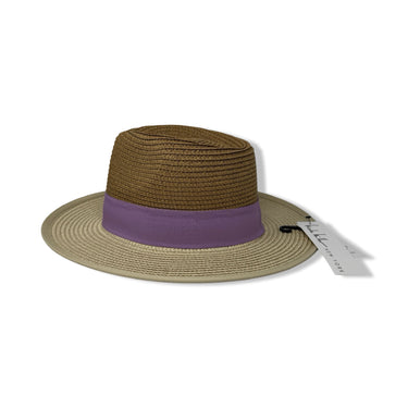 Nicole Miller Purple Hat Band Two-Tone Woven Hat