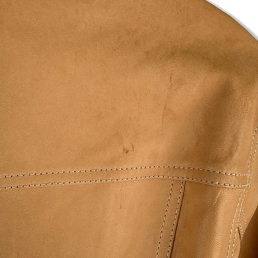 Helmut Lang Leather Button Down Jacket
