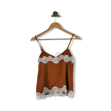 ALIGNE Eme Lace Satin Top