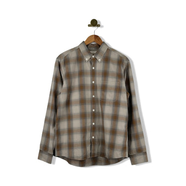 Billy Reid Melange Shadow Plaid Tuscumbia Shirt