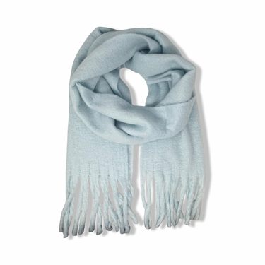 Fuzzy Solid Fringe Scarf