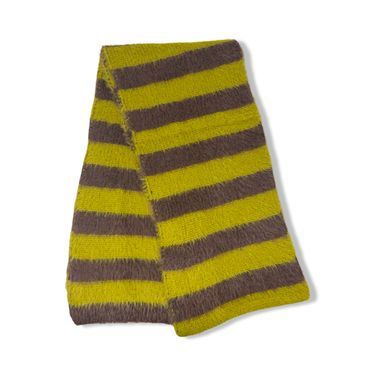 Striped Fuzzy Scarf