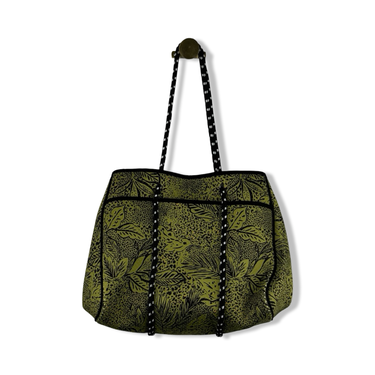Leaf Print Neoprene Shoulder Bag