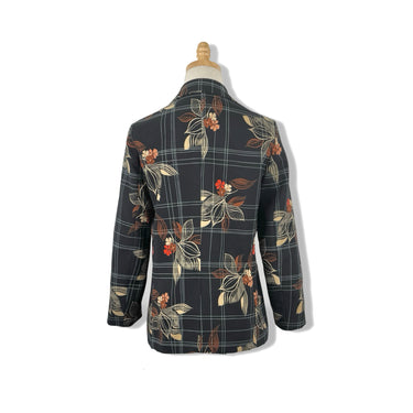 Ottod'Ame Floral Windowpane Blazer
