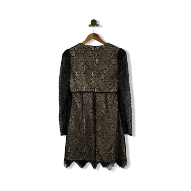 Likely Bow Long Sleeve Lace Dress