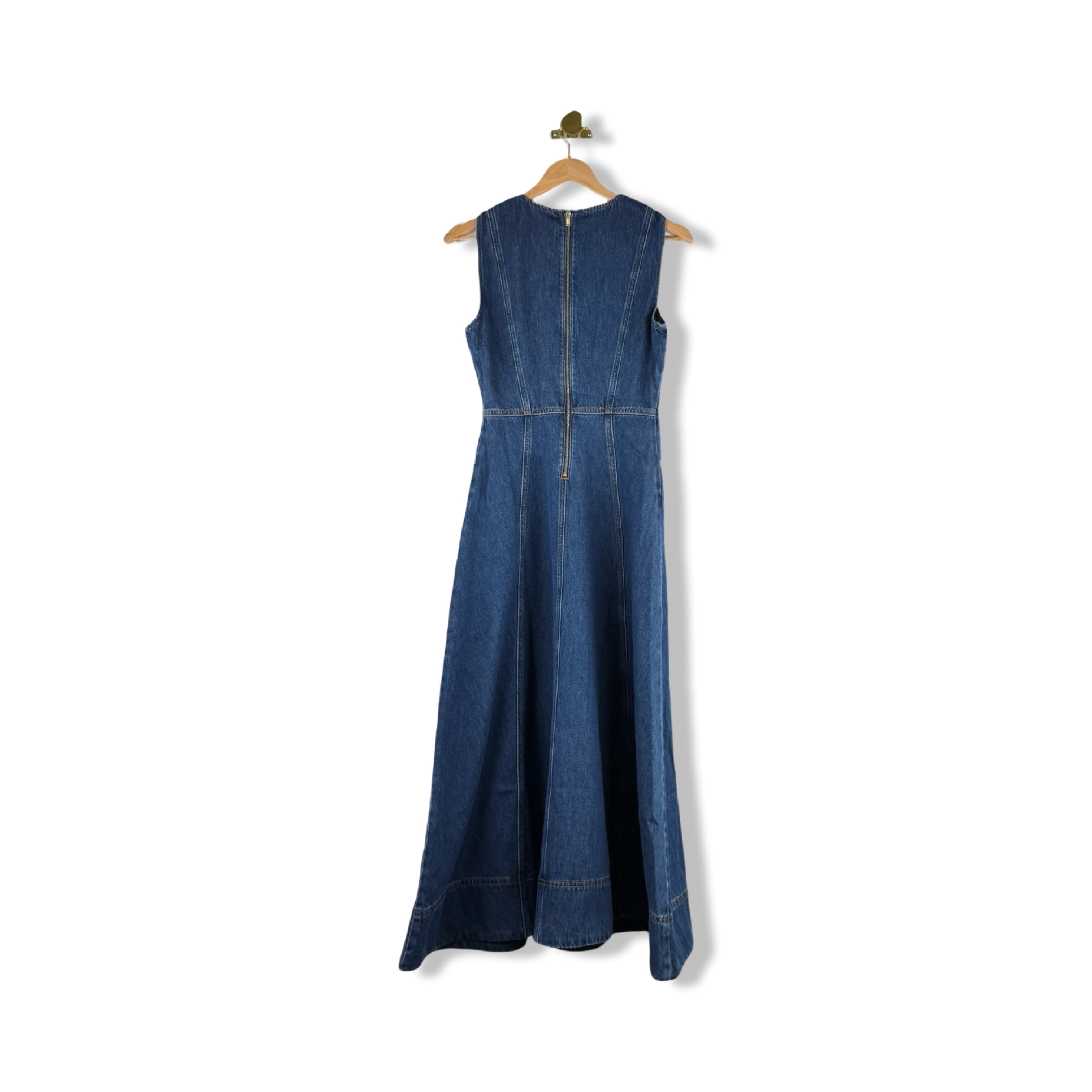 aligne denim dress Waisted - Blue | Aurelia Crew neck ALIGNE Keri Long-Sleeve Denim Mini