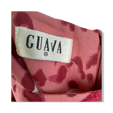 Vintage Guava Floral Leopard Maxi Dress
