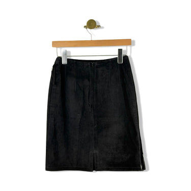 Vintage Melanzona Suede Fringe Skirt