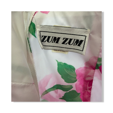 Vintage Zum Zum Floral Embellished Bow Dress