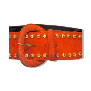 Vintage R.J. Graziano Textured Stud Suede Belt