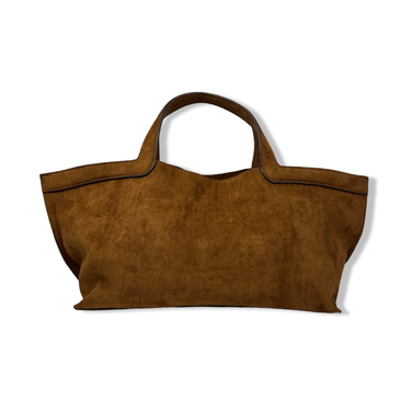 Light Faux Suede Hand Bag