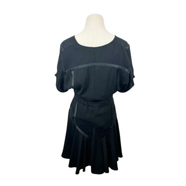 Halston Flounce Hem Dress