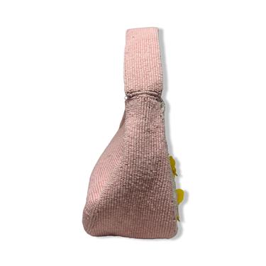 Geometric and Floral Beaded Hand Bag