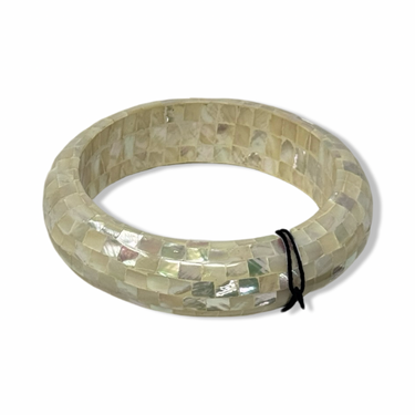 Vintage R.J. Graziano Iridescent Mosaic Bangle