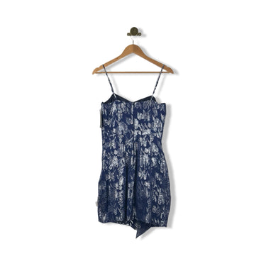 Shoshanna Metallic Floral Mini Dress
