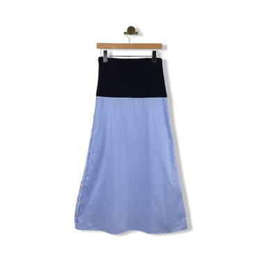 Naadam Mixed Media Midi Skirt