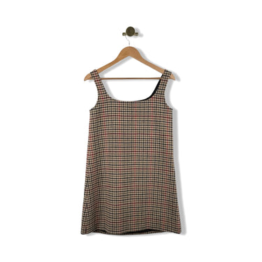 Tuckernuck Houndstooth Wool Blend Mini Dress