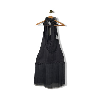 Vintage Zac Posen Ready To Wear Patterned Structured Halter Dress