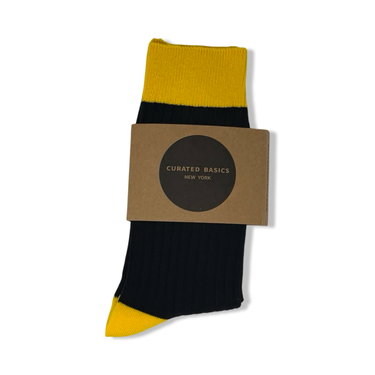 Curated Basics Color Block Crew Socks
