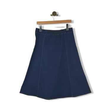 Draper James Flare Denim Midi Skirt